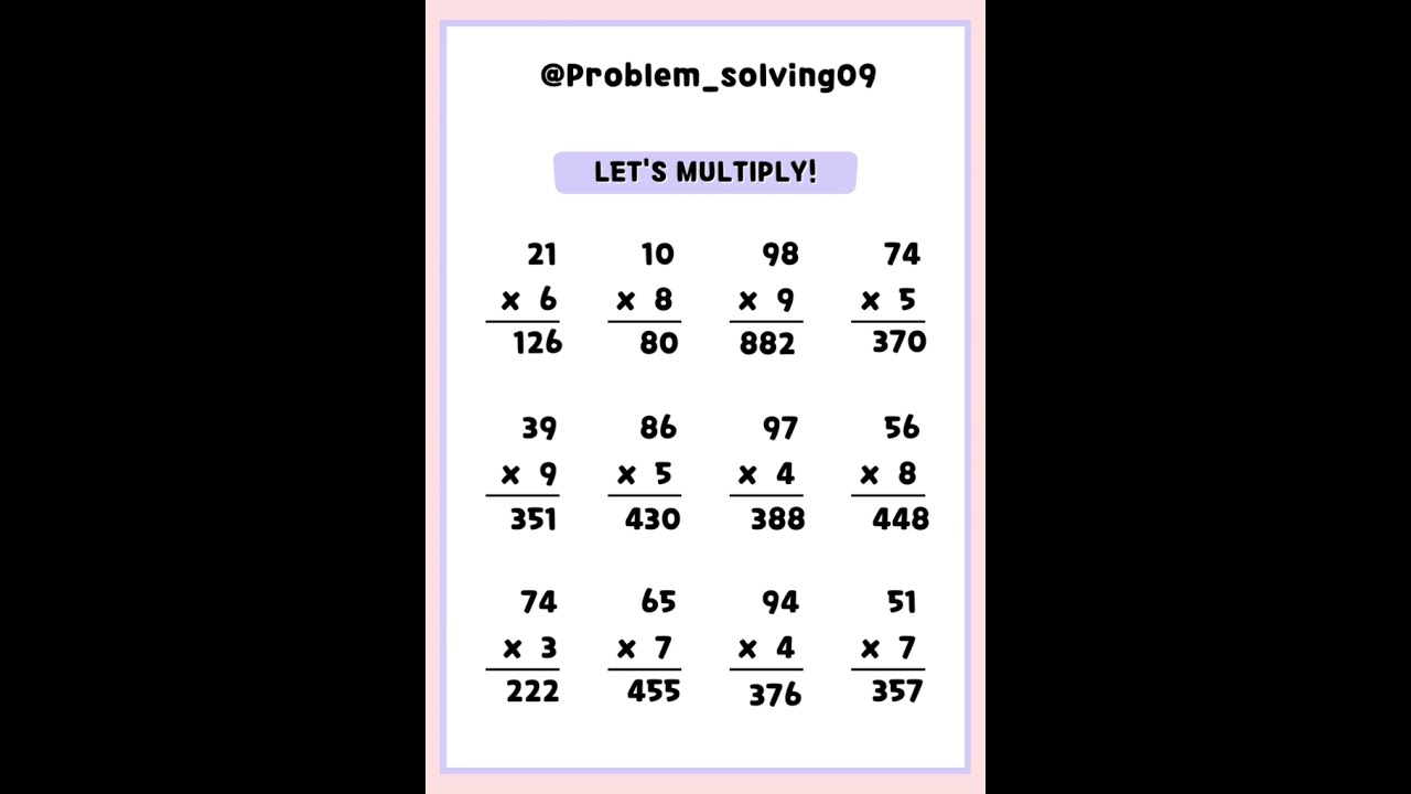 Simple Multiplication fun math tricks  #2023 #mathproblems #mathematics #problem_solving