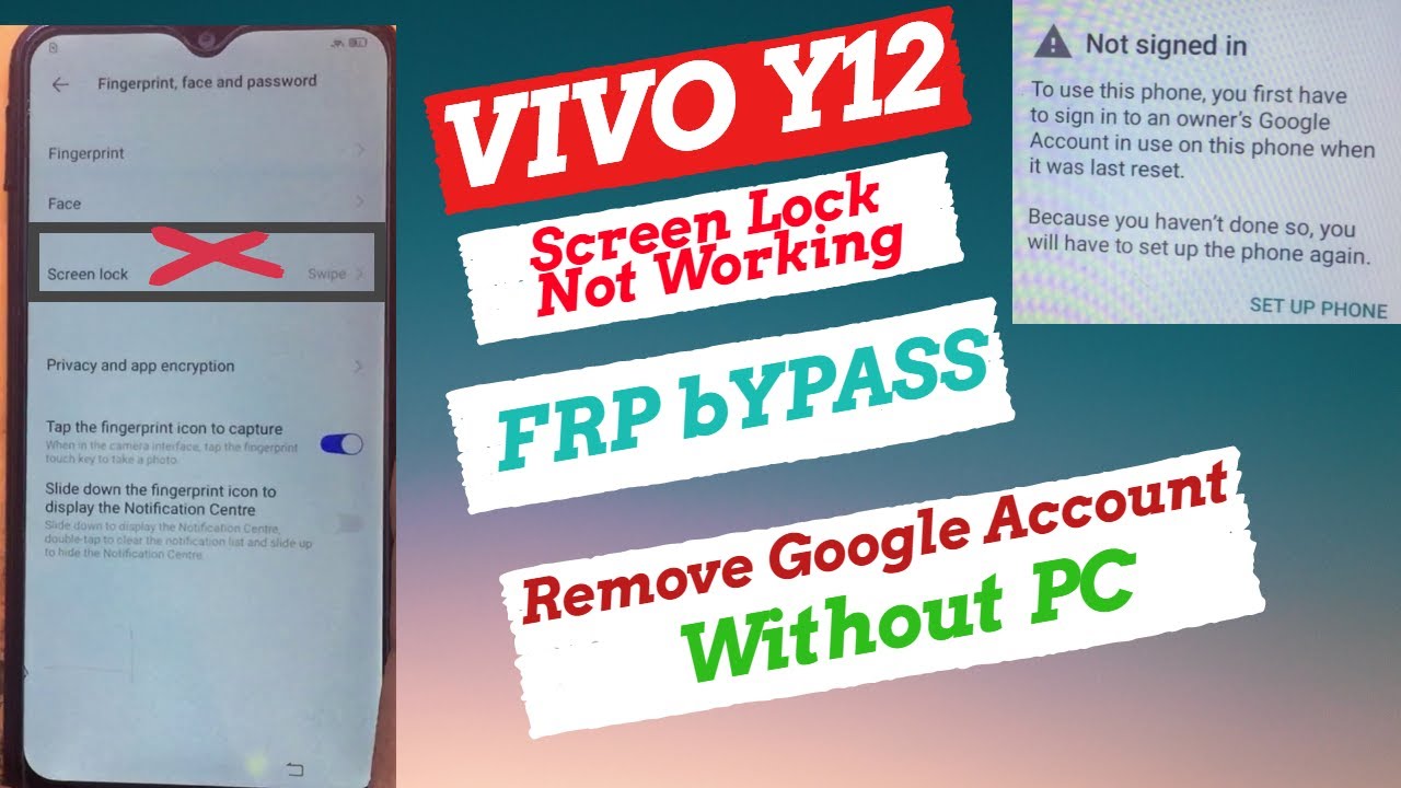 VIVO Y12 CPH(1904) Remove Google Account Without PC || Step By Step ||  Tech houhse FRP