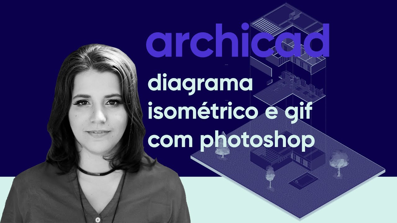 archicad e photoshop | isométrica explodida animada