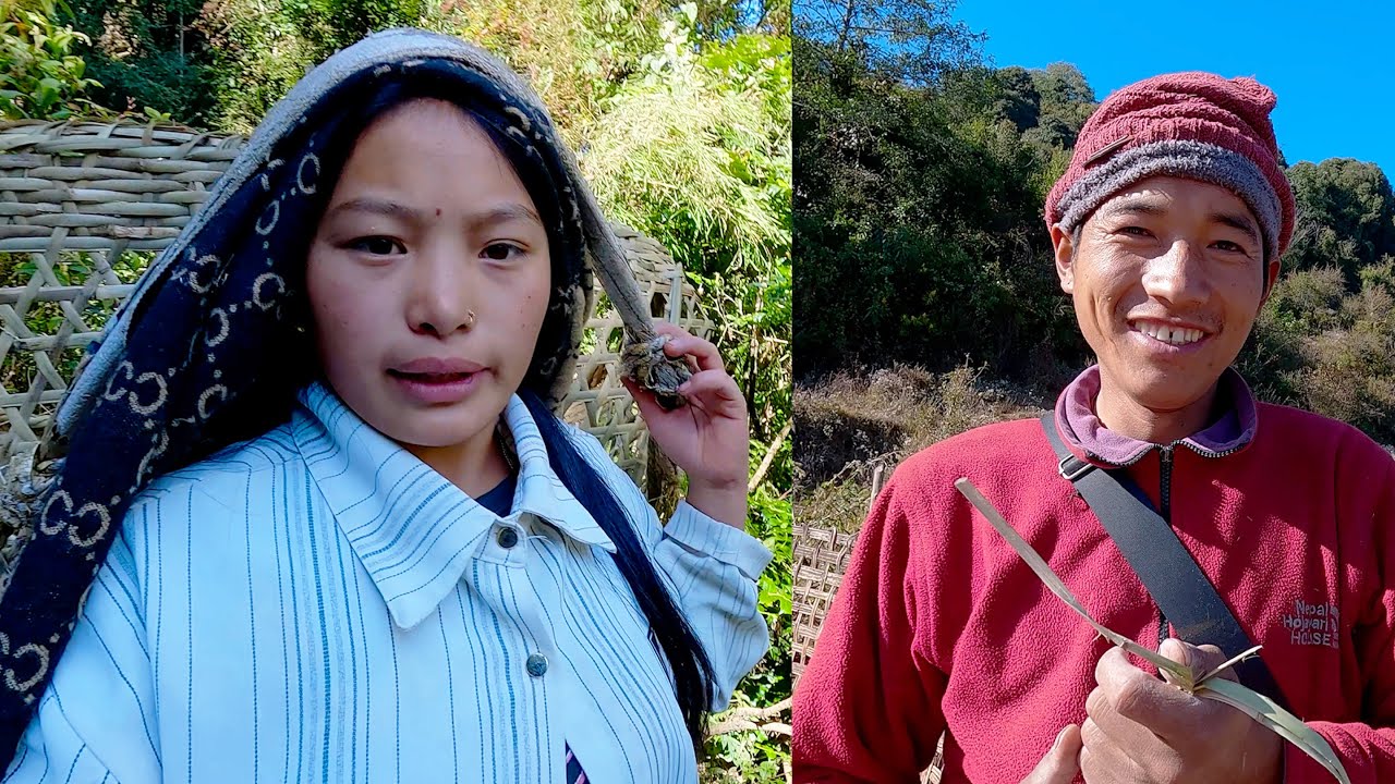 somu and manjita in their sheep hut || shepherd life of Nepal || @manjitacooking