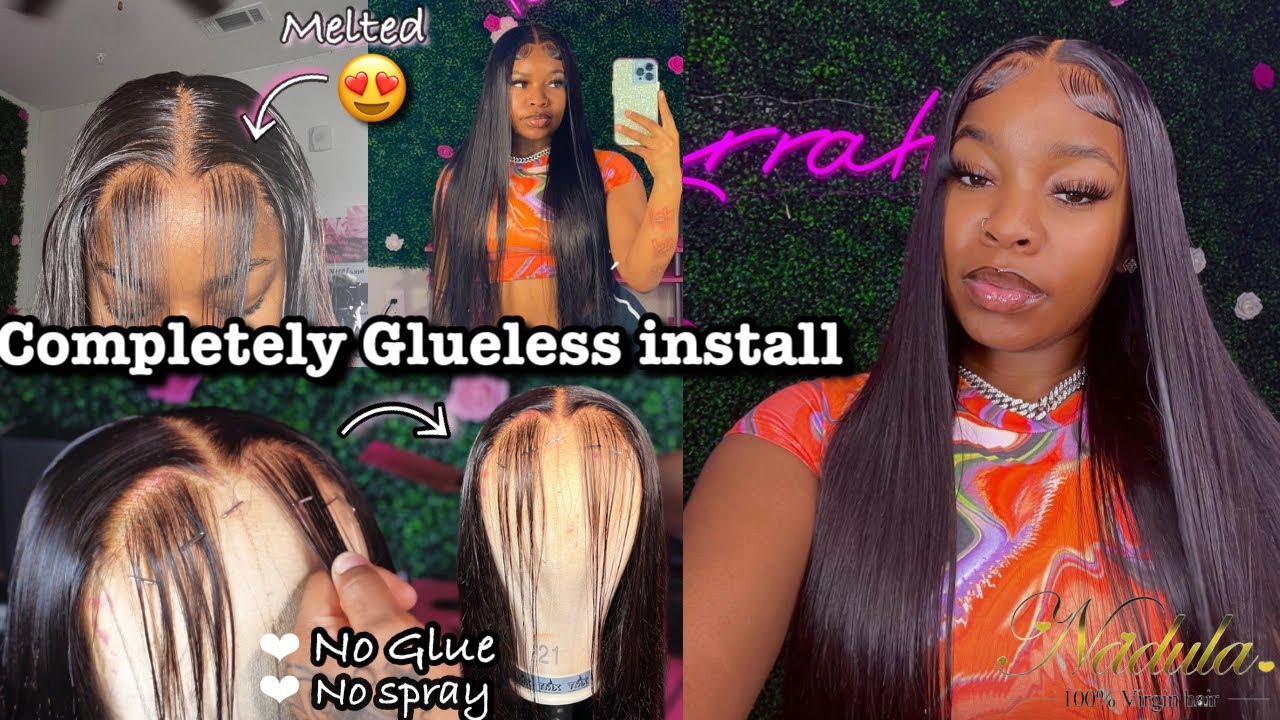 HOW TO CUSTOMIZE AND MELT YOUR CLOSURE WIG😍￼*DETAILED PLUCKING *|COMPLETELY GLUELESS  NADULA HAIR