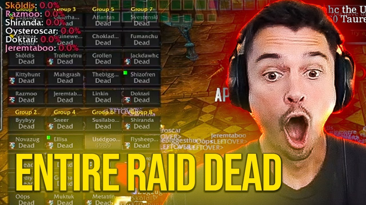 Literal Full Raid Team Wipe In Hardcore WoW