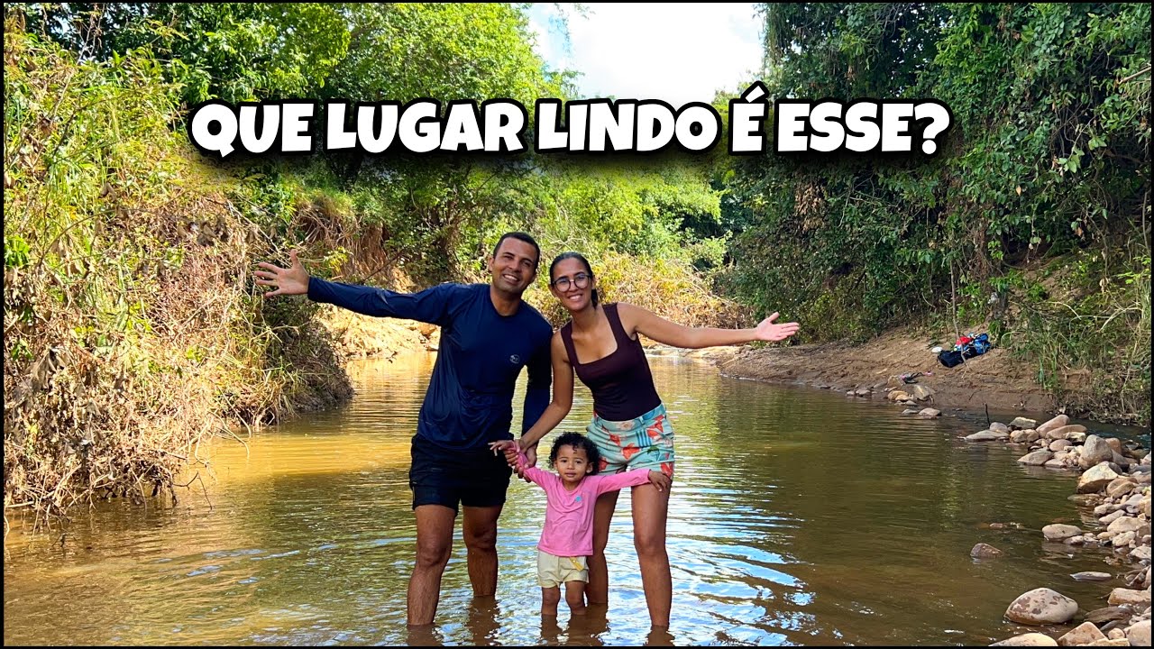 SAÍMOS PARA PROCURAR UM LUGAR PARA REFRESCAR E ENCONTRAMOS ESSE RIO INCRÍVEL PERTO DE CASA 
