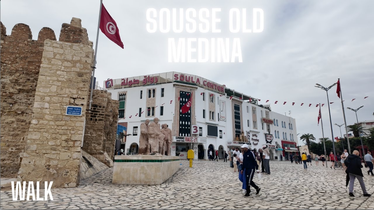 Sousse Medina Old Market Walk 🇹🇳 Explore Tunisia's Ancient Souk! 4K
