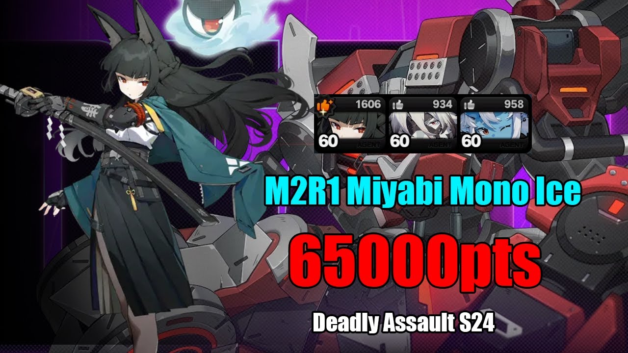M2R1 Miyabi Mono Ice - 65k Typhon Kill | ZZZ Deadly Assault S24