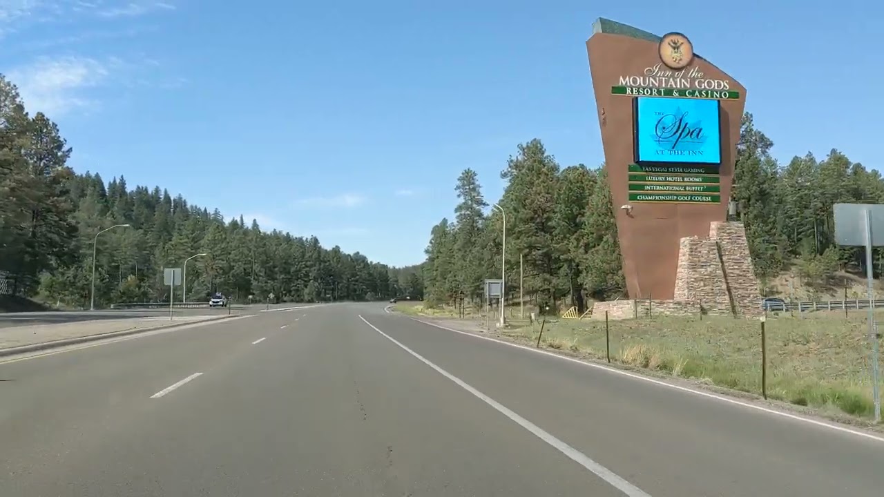 DRIVING RUIDOSO NM TOWARD CLOUDCROFT NEW MEXICO