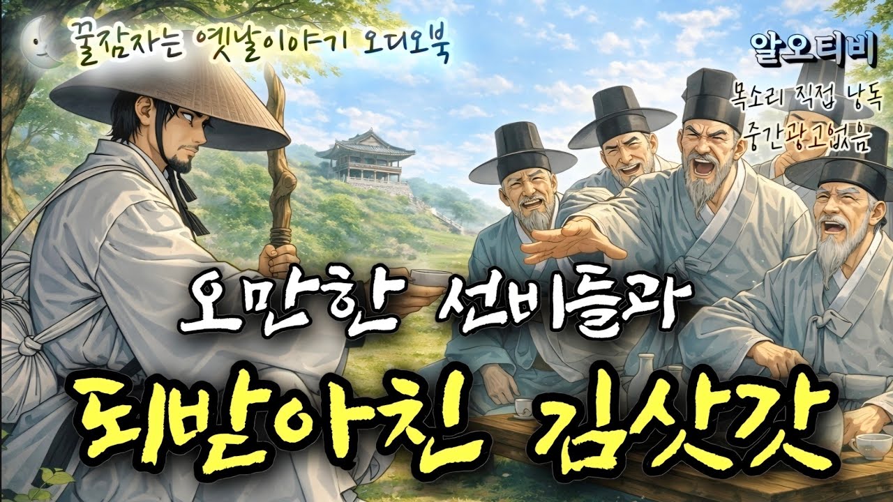 🌜오만한 선비들과 되받아친 김삿갓 / 고전 소설 김삿갓 시리즈 제22부 / 중간광고 없는 옛날이야기 / 전래동화 / 잠자리동화 / 책 읽어주는 여자 / 오디오북 #알오티비
