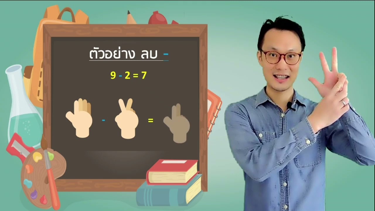 จินตคณิต แบบคำนวณมือ (Finger Math) บทที่ 1(Part 2) -  บวกลบตรงไม่เกิน10