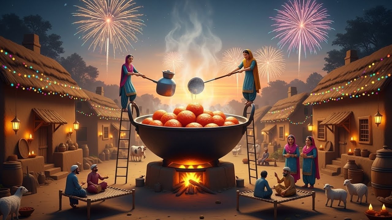 “😋 Giant Gulab Jamun & New Year Celebration🔥🍯🎉🥳!!  Episode 11:  Giant Gulab Jamun Challenge!”