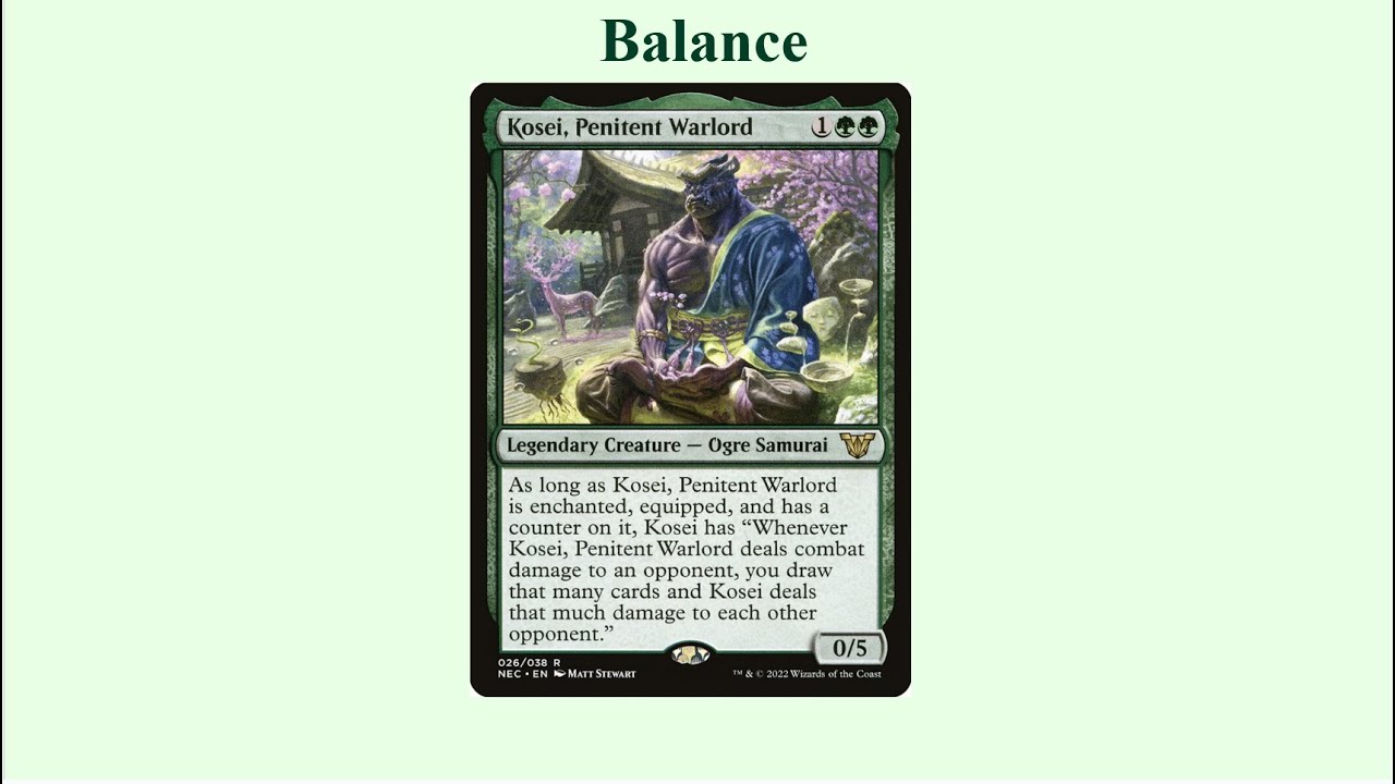 Balance Commander Deck (Kosei, Penitent Warlord)