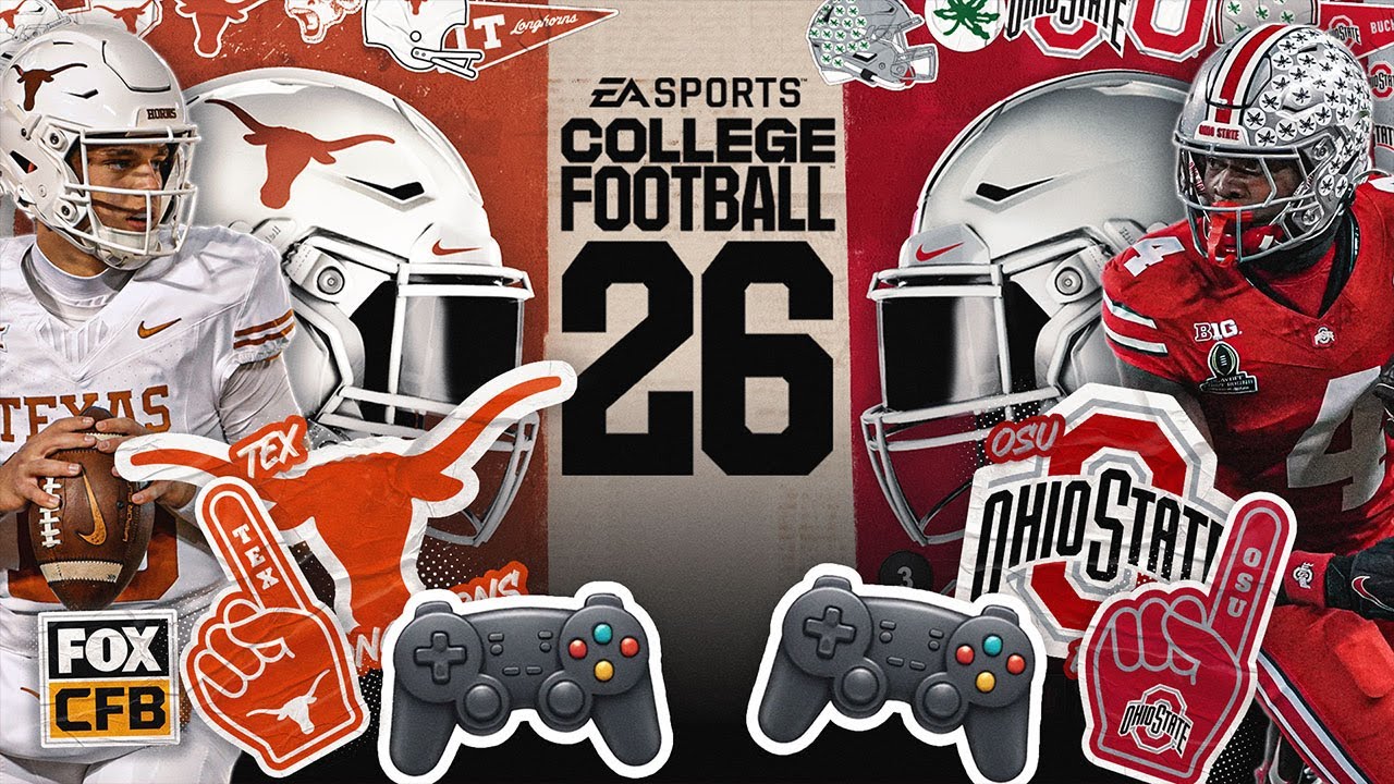 No. 1 Texas Longhorns vs. No. 3 Ohio State Buckeyes | Big Noon Kickoff | College Football 26 Sim
