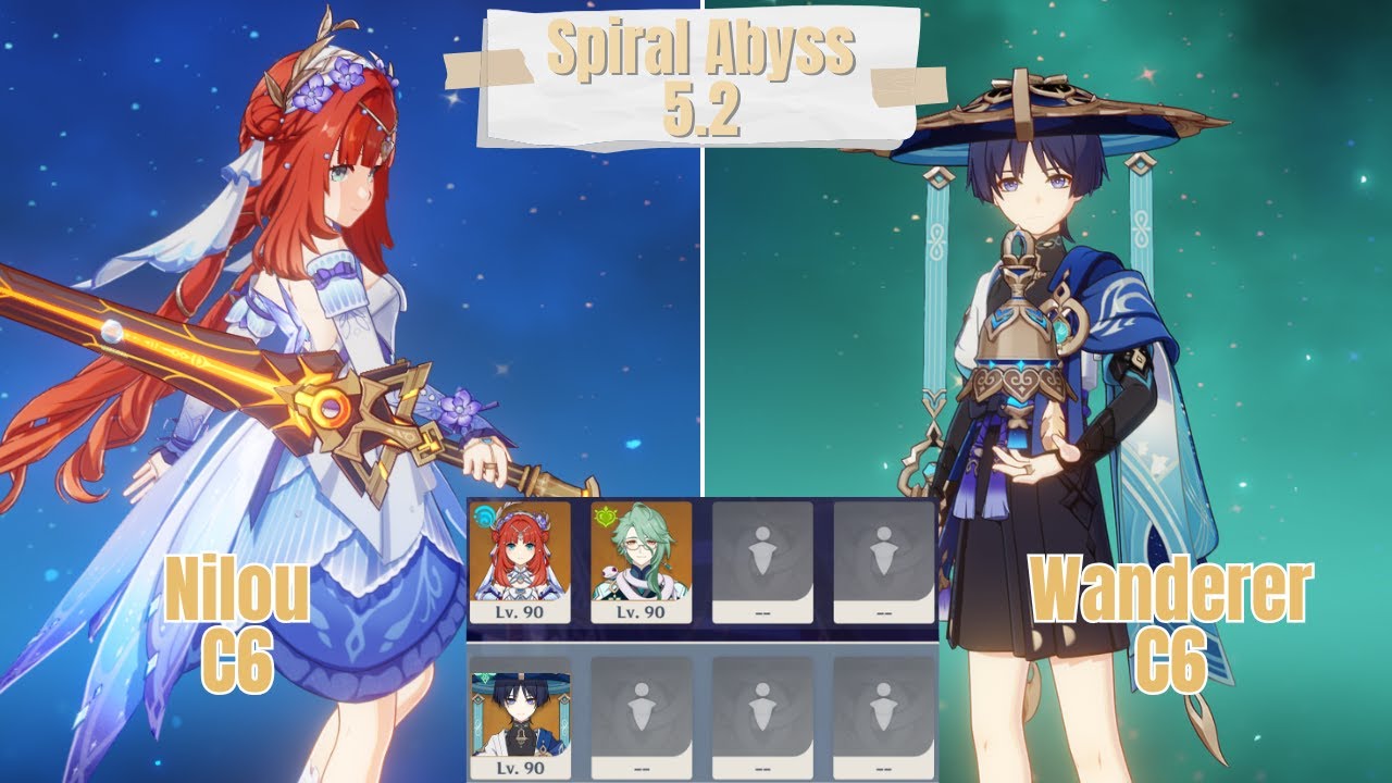 C6 Nilou Duo & C6 Wanderer Solo Spiral Abyss 5.2