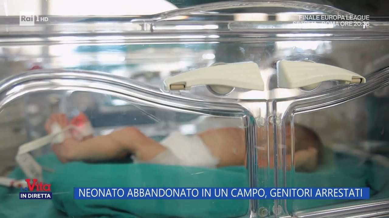 Neonato abbandonato in un campo, genitori arrestati - La Vita in diretta - 31/05/2023