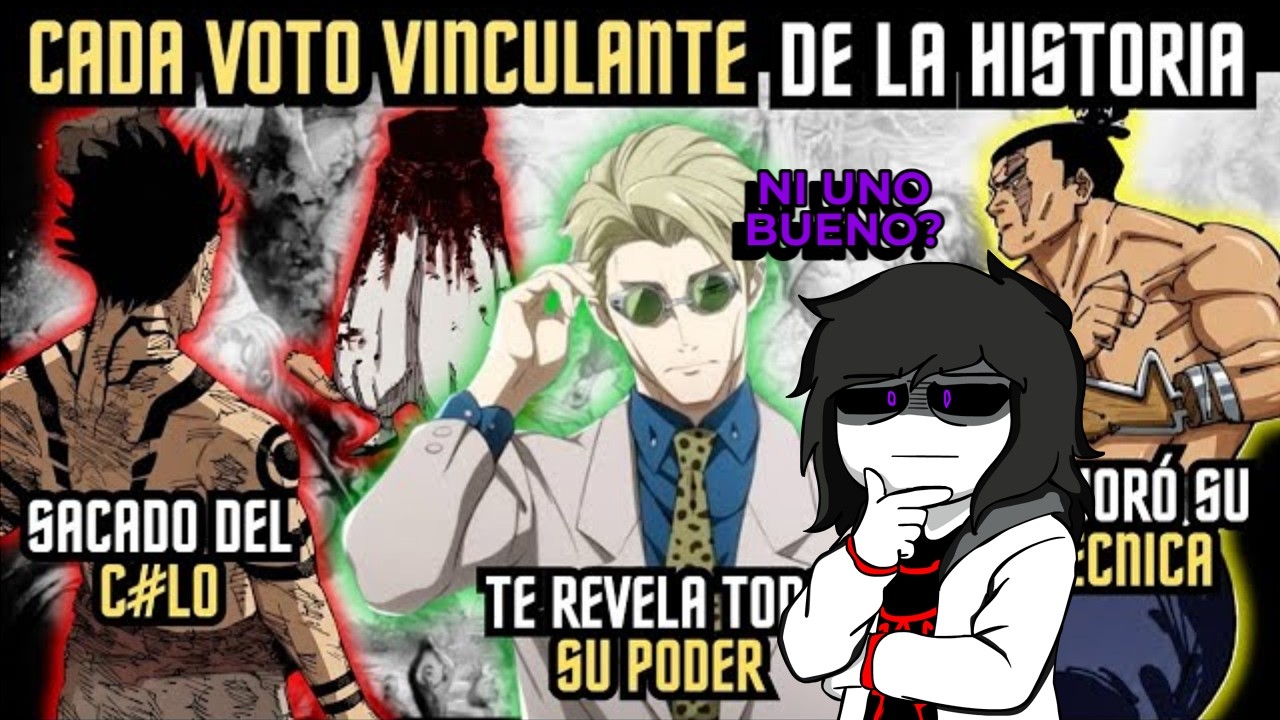 EDHEN REACCIONA A Clasificando TODOS los 18 VOTOS VINCULANTES en Jujutsu kaisen 🔥