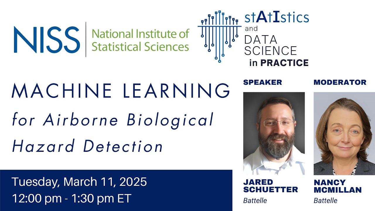 NISS AI, Statistics & Data Science in Practice: Jared Shuetter - Machine Learning (03/11/2025)