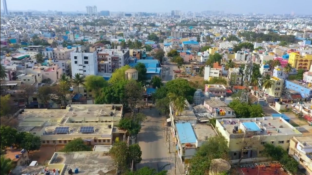 Bangalore Lockdown Drone View