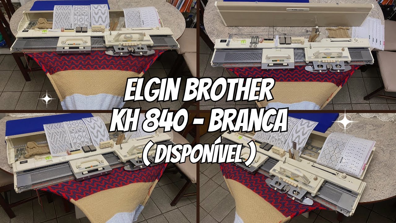 Máquina de Tricô Elgin Brother Kh840 Branca (Vendida)