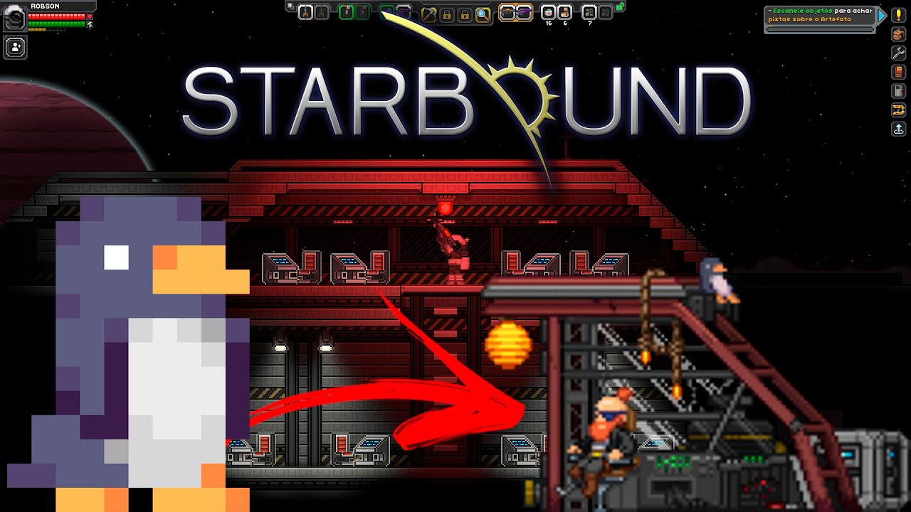 Starbound como consertar a nave e como fazer urso de pelúcia