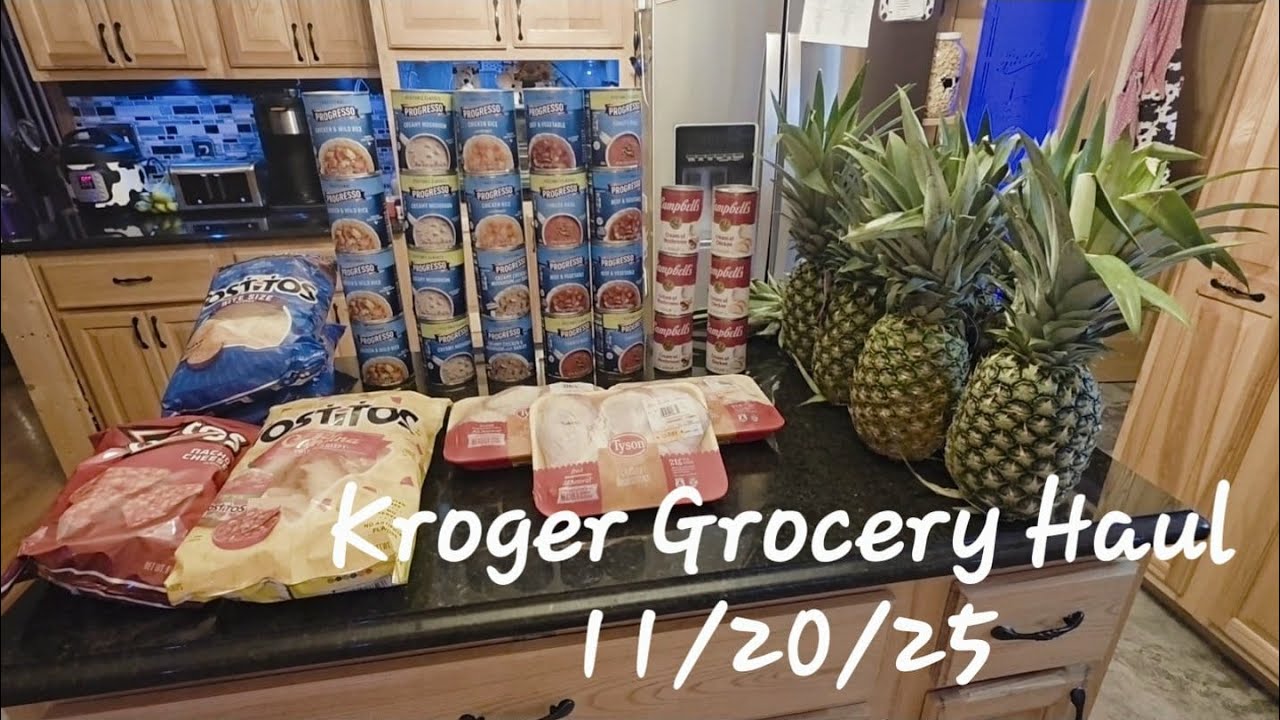 Доставка продуктов Kroger 20.11.25, итого 58,46 долларов