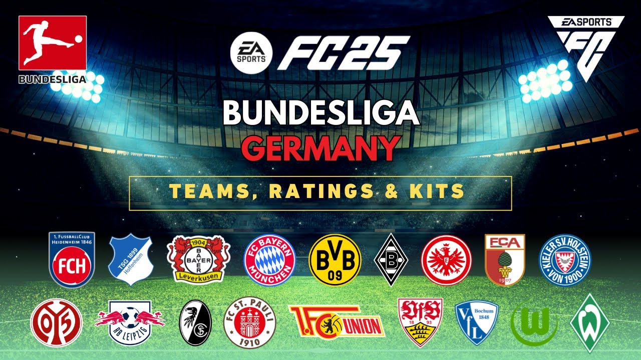 BUNDESLIGA | TEAMS, RATINGS & KITS | EA SPORTS FC 25