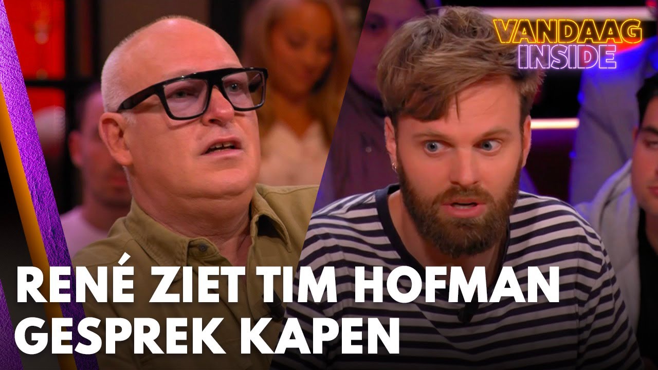 Ren&eacute; ziet Tim Hofman gesprek kapen in talkshow: 'Stuitende arrogantie!' | VANDAAG INSIDE