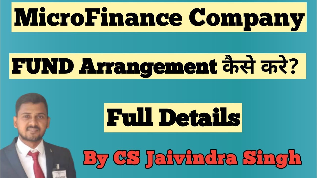 FUND Arrangement for Section-8 Microfinance Company II Loan dene ke liye paise ka arrangement kre