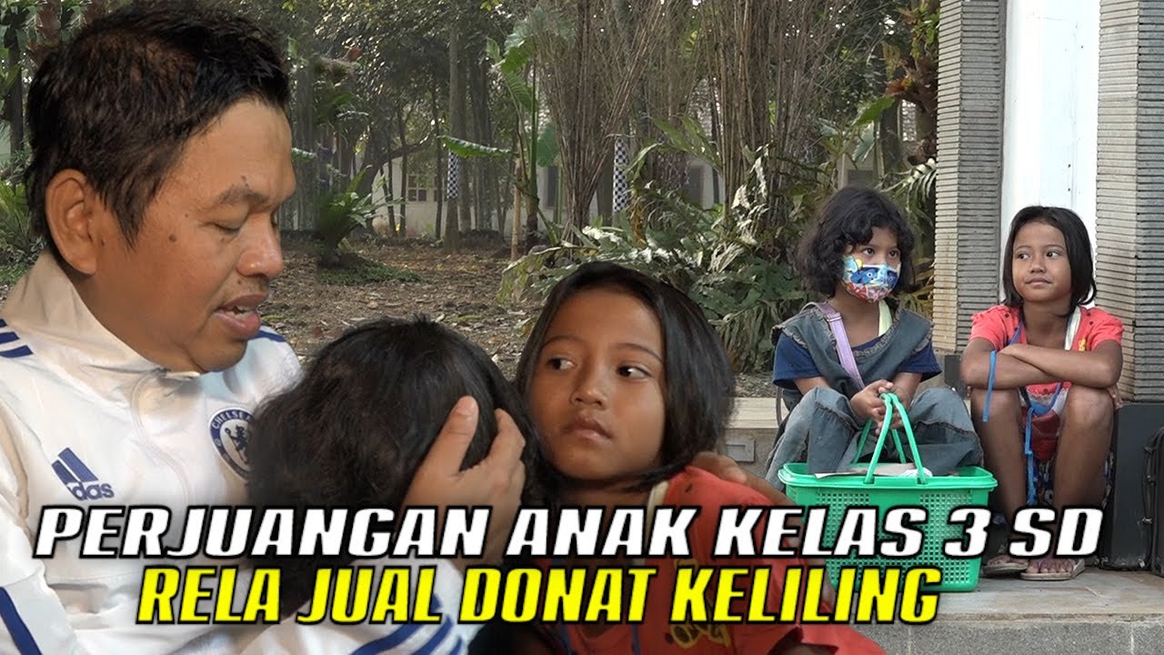 BAPAK DIBERHENTIKAN KERJA DI KELURAHAN-AFAF 9 TH KLS 3 SD BERJIBAKU JUAL DONAT DEMI BANTU IBU