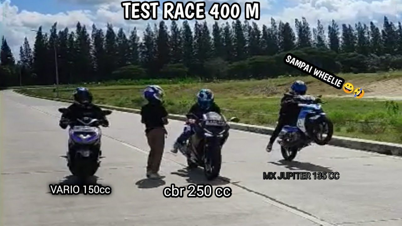 vario150 vs cbr 250 vs Jupiter mx 135 Test speed