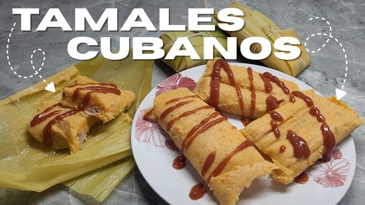 Deliciosos tamales cubanos en casa.