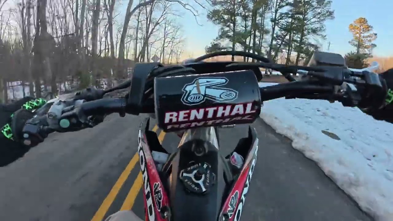 All The Snow Turned To Ice… (4K CRF450R Motovlog)