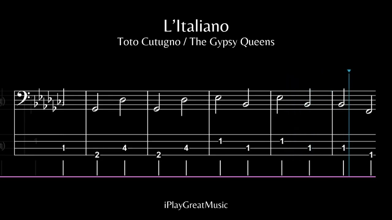 L'Italiano - Toto Cutugno [Bass/TAB] - The Gypsy Queens