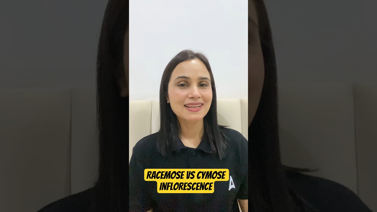 Racemose Vs Cymose Inflorescence | NEET Biology Concept #neet2026 #gargisingh #shorts