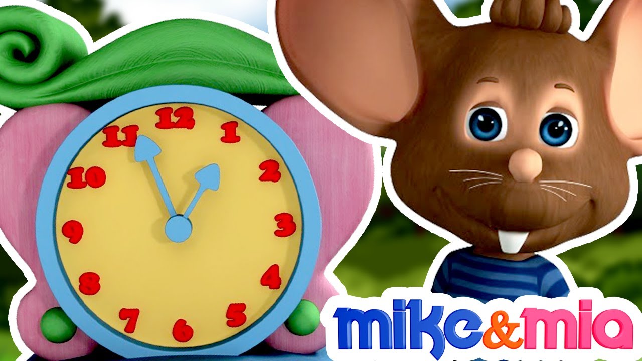 Hickory Dickory Dock Nursery Rhyme with Lyrics | Children Songs & Baby rhymes by Mike & Mia