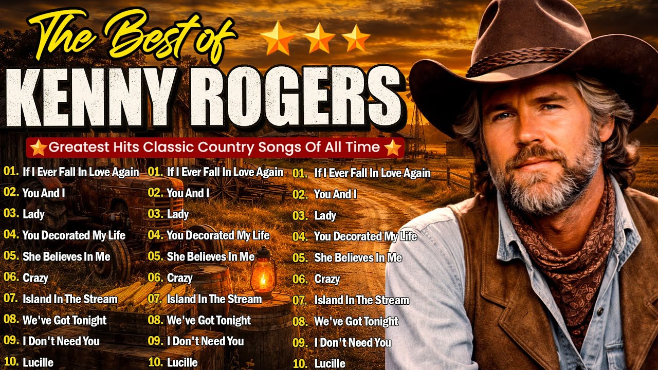 The Best Songs of Kenny Rogers 2026 🔥 Kenny Rogers Greatest Hits Playlist 🎶 Classic Country Music