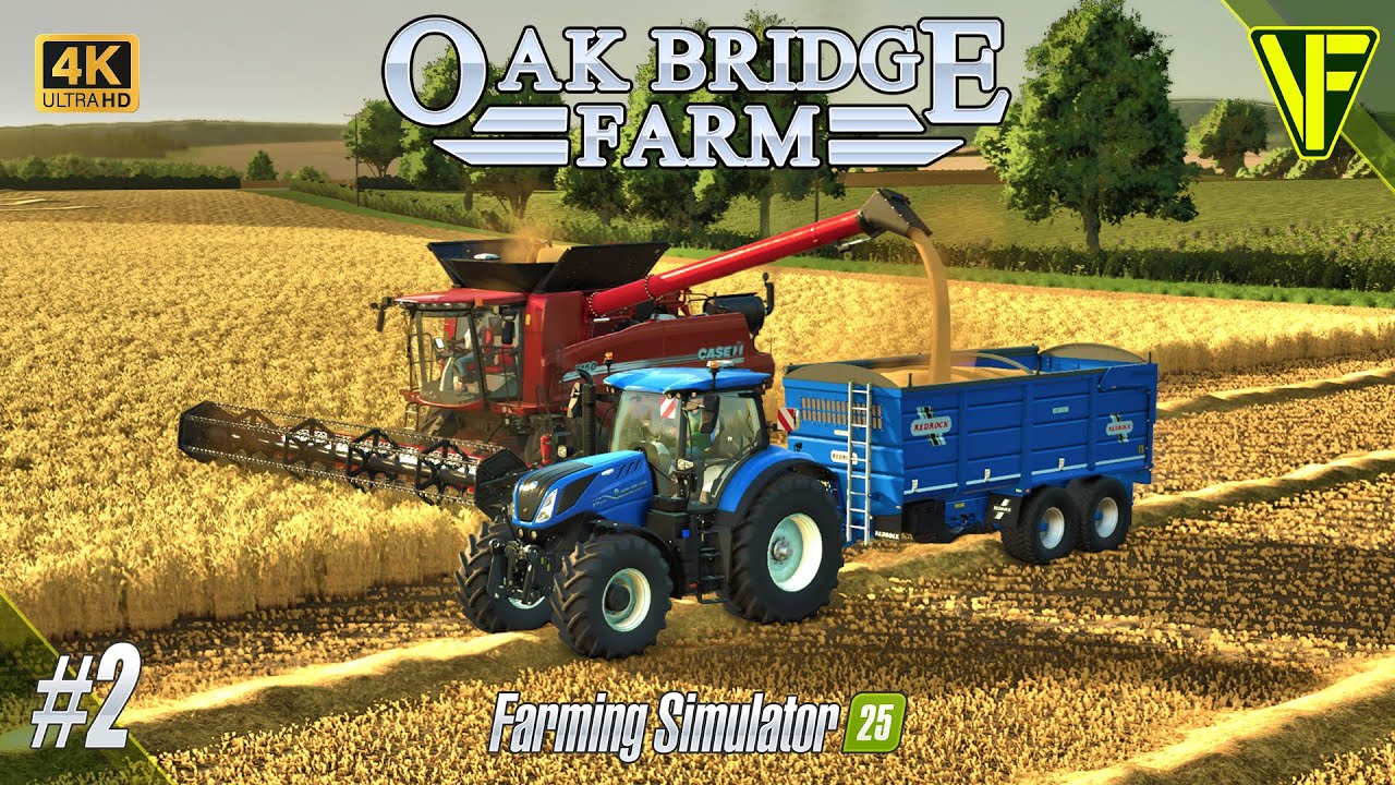 Мне нужно закончить это поле! | Ферма «Оук-Бридж» №2 (Farming Simulator 25 4k)