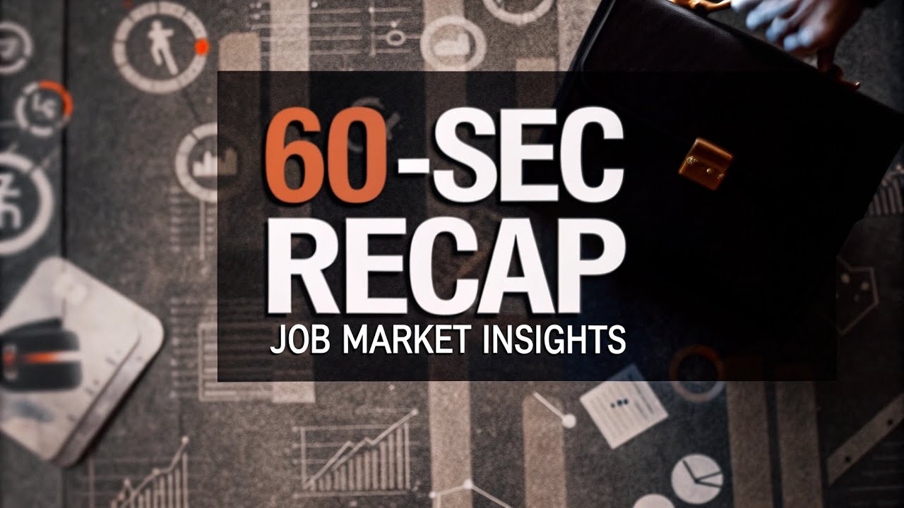 60 sec Recap  Job Market Insights