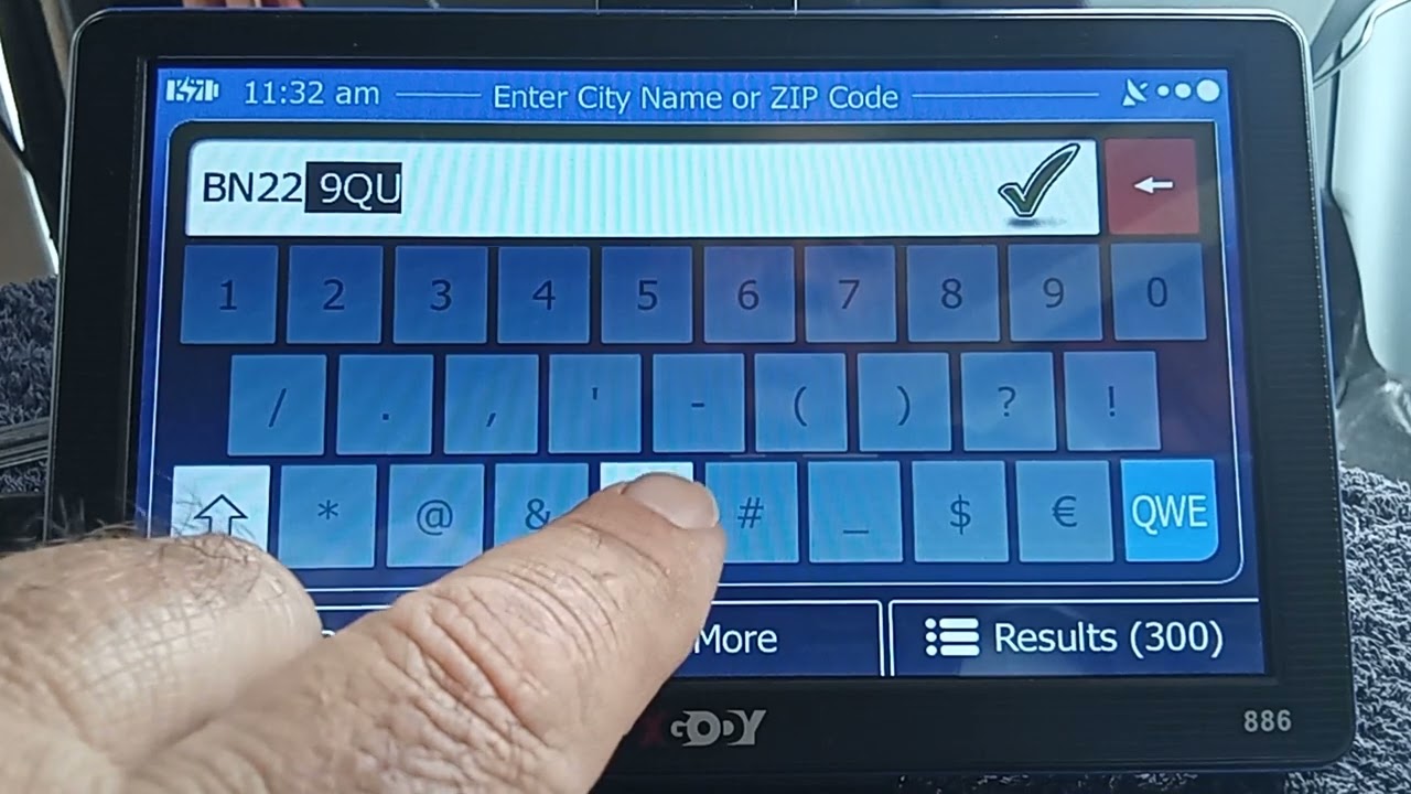 xgody sat nav postcode search update How To .... UK