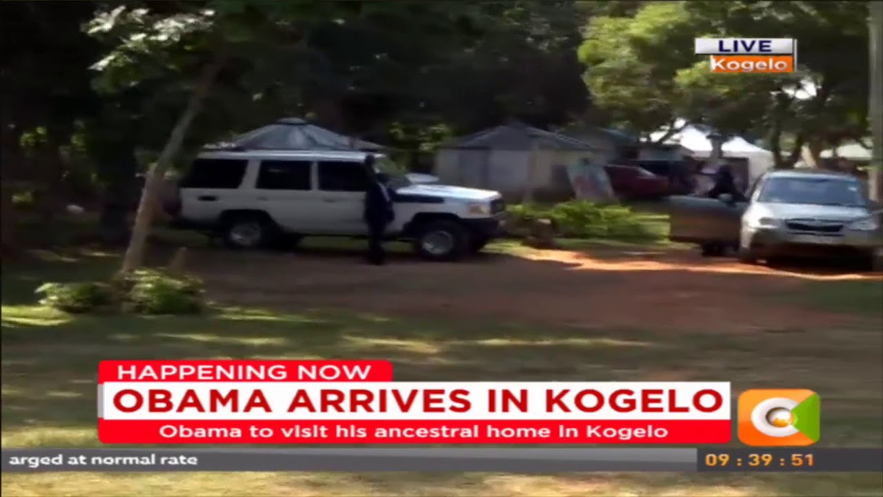 Obama finally at mama Sarah`s home