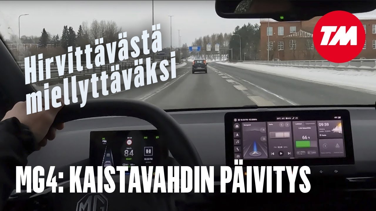 Päivitys muutti MG4:n kaistavahdin hirvittävästä miellyttäväksi
