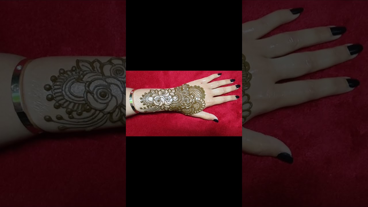 New flower mehndi design for back hand mehandi designs stylish mehndi design aayat mehandi design 