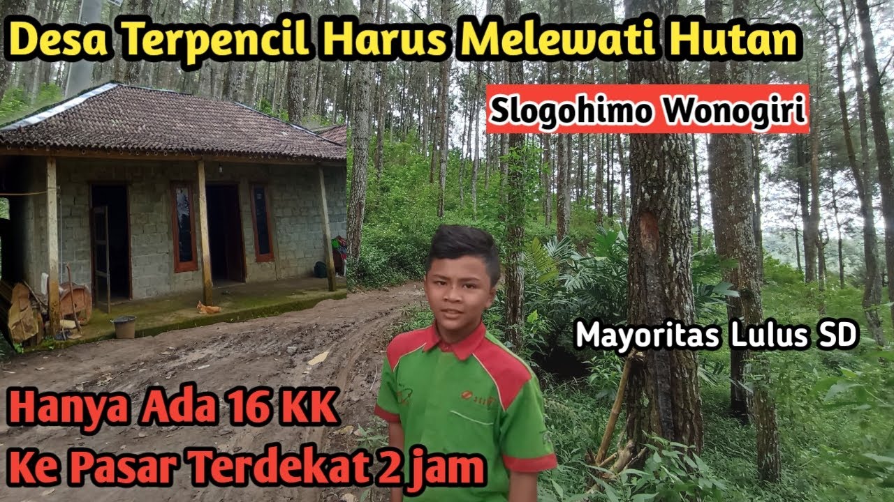 DESA DI TENGAH HUTAN,DESA TERPENCIL KAMPUNG TUWON SLOGOHIMO WONOGIRI‼️
