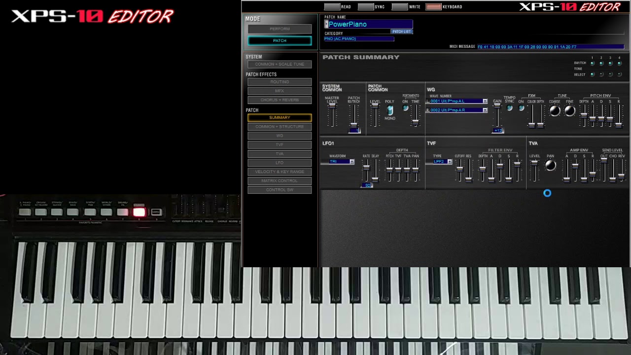 Roland XPS10 - Transferindo Timbres entre Backups