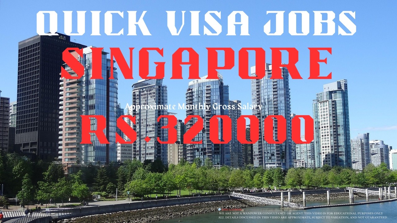 Quick Visa Jobs Singapore | Unskilled Jobs in Singapore | Foreign Jobs in Tamil | Jobs Abroad