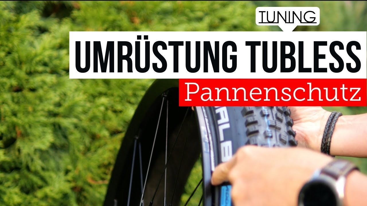 Umr&uuml;stung auf Tubeless-Reifen zur Erh&ouml;hung d. Pannenschutz