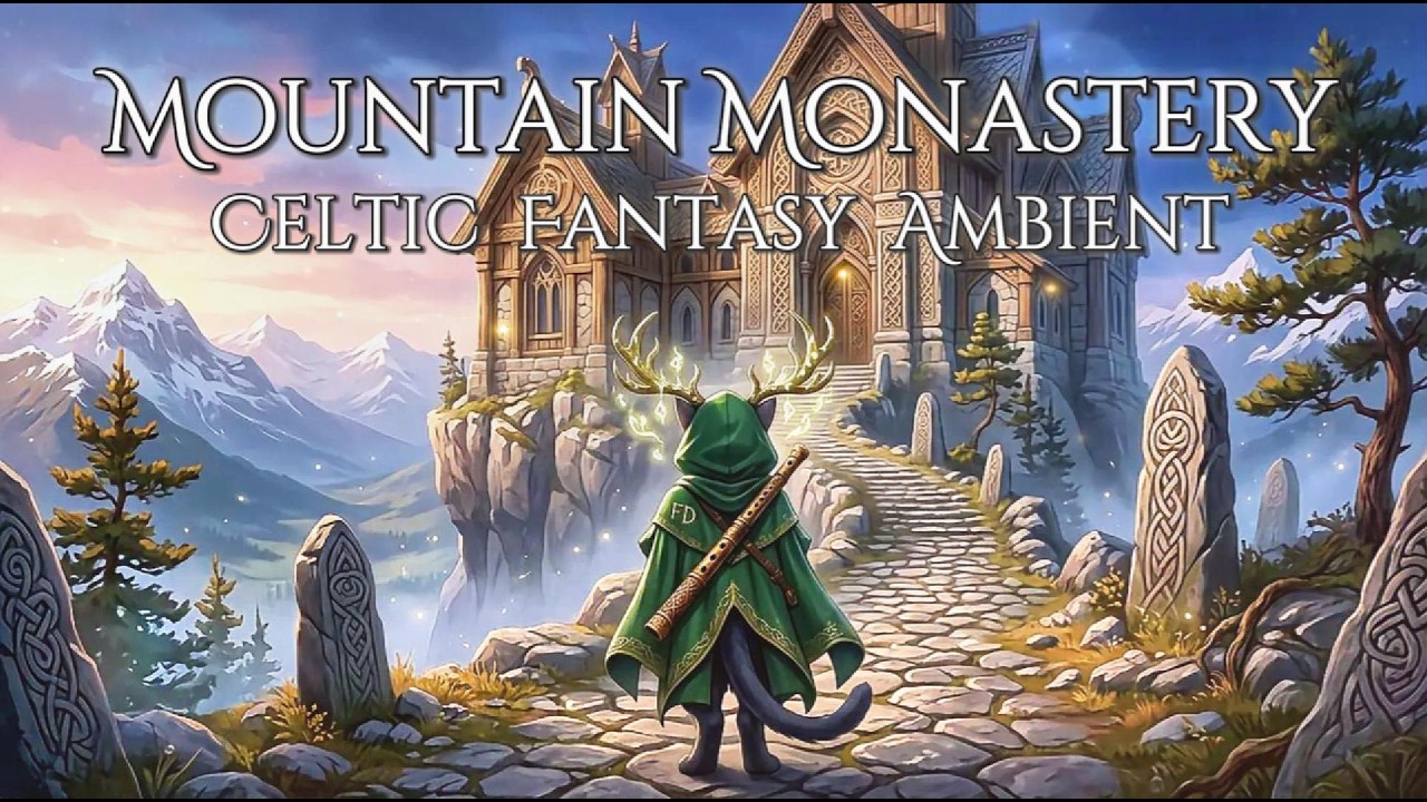 Mountain Monastery at Dawn 🌄 Celtic Fantasy Ambient Music (3 Hours) | Peaceful Focus & Relaxation