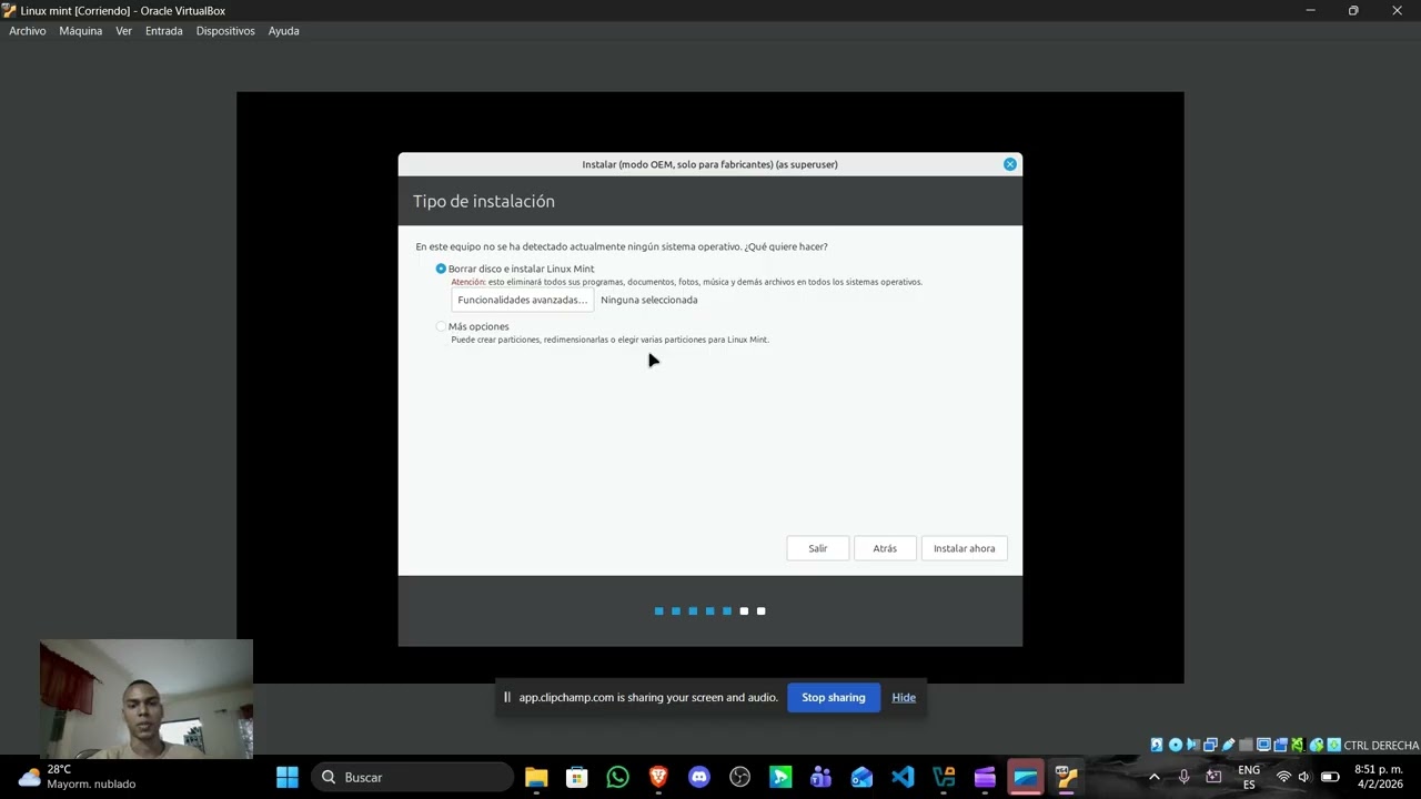 Instalación de Linux Mint