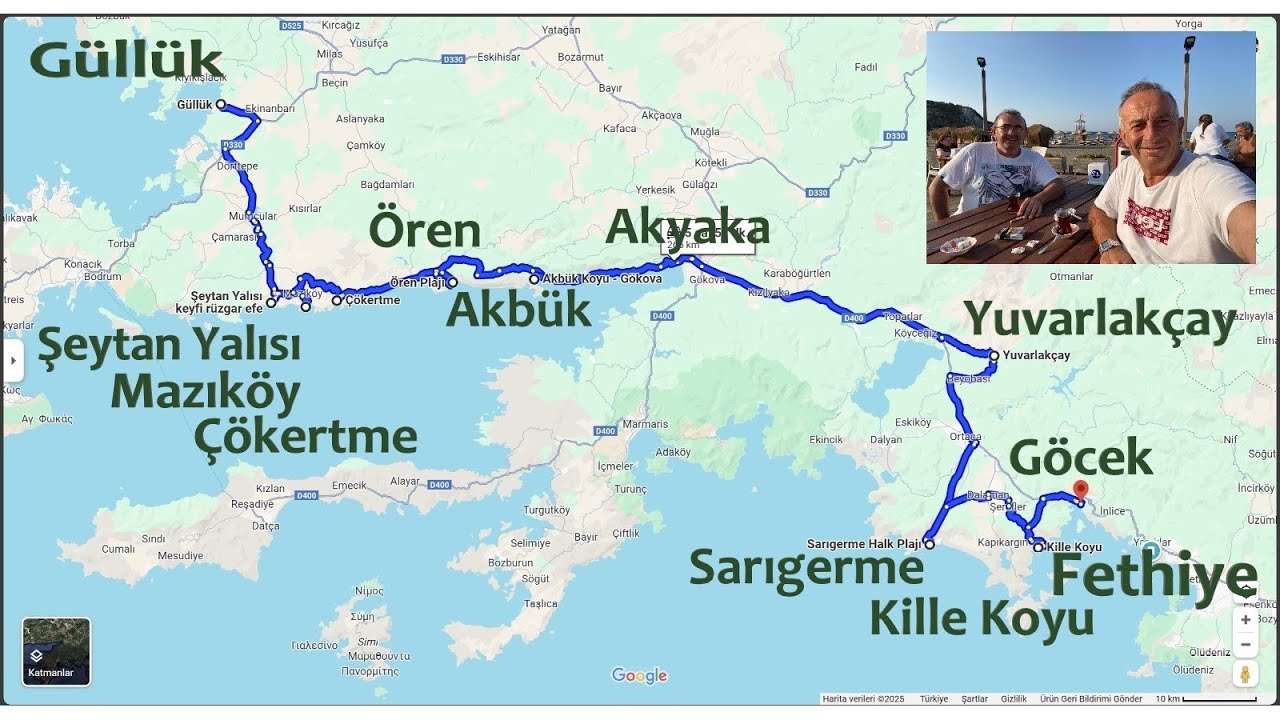 GÜLLÜK-GÖCEK ROTAMIZ #güllük #çökertme #oren #akbük #akyaka #yuvarlakçay #göcek #dalaman #fethiye