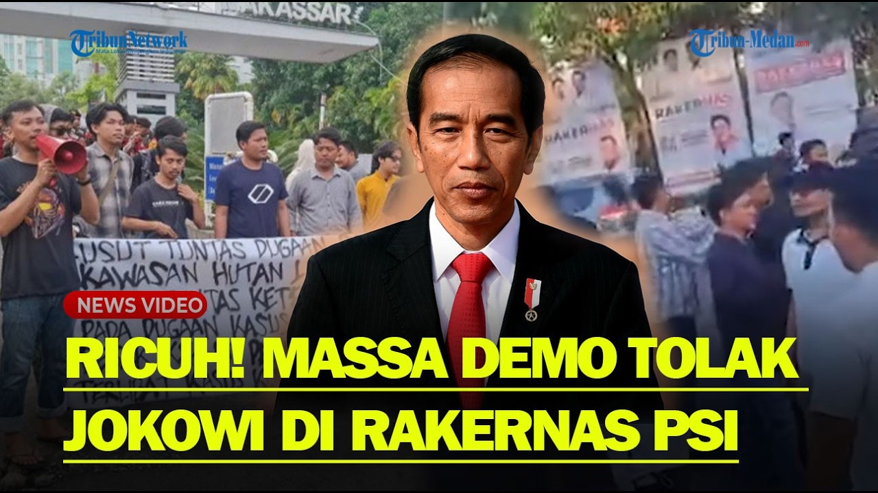 PANAS❗ WARGA Tolak Kedatangan Jokowi di Makassar, Massa Teriaki Kader PSI