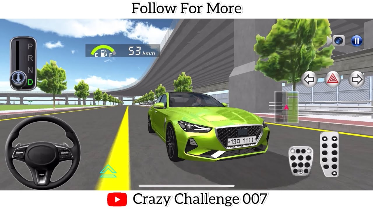 New Mercedes Genesis G70 Crashed In PlayGround 🛝 #mercedes #vipnumber #carcrashed 