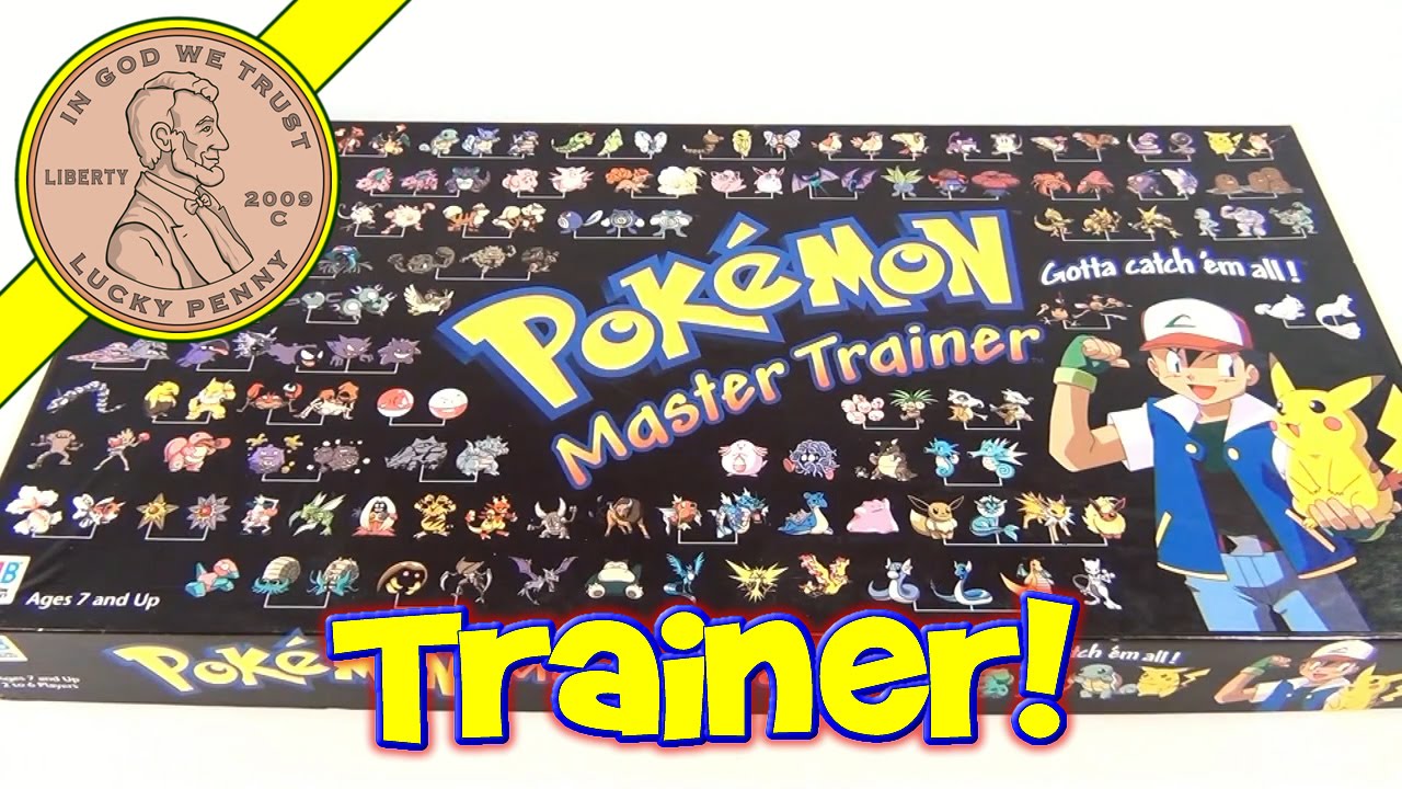 Poke'mon Master Trainer #41215, 1999 Milton Bradley - Gotta Catch 'Em All!